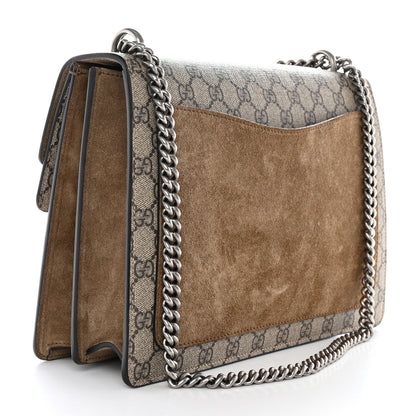 Gucci GG Supreme Monogram Medium Dionysus Shoulder Bag Taupe 3 of 12