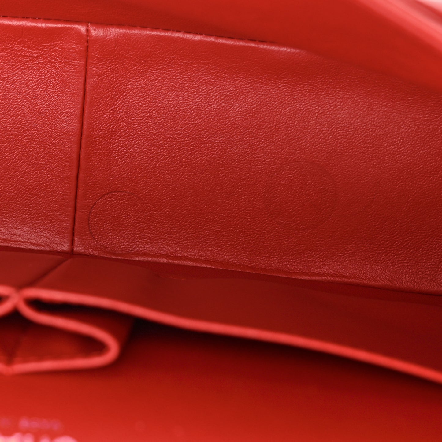 Lambskin Quilted Jumbo Double Flap Red