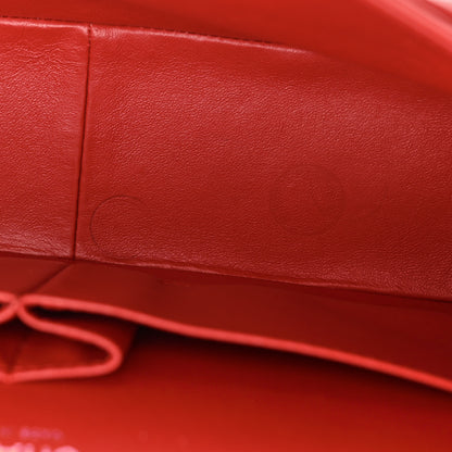 Chanel Lambskin Quilted Jumbo Double Flap Red 15 of 16