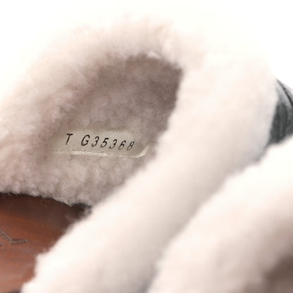 Chanel Crackled Sheepskin CC Mules 38 Black 8 of 9