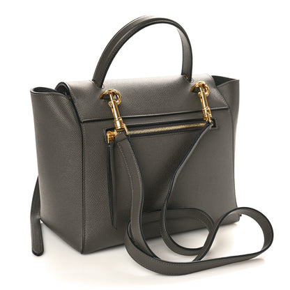 Celine Grained Calfskin Micro Belt Bag Grey 2 of 10