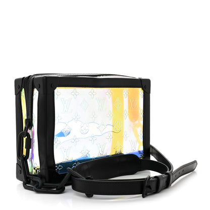 Louis Vuitton Calfskin PVC Monogram Solar Ray Soft Trunk Iridescent Prism Black 3 of 12