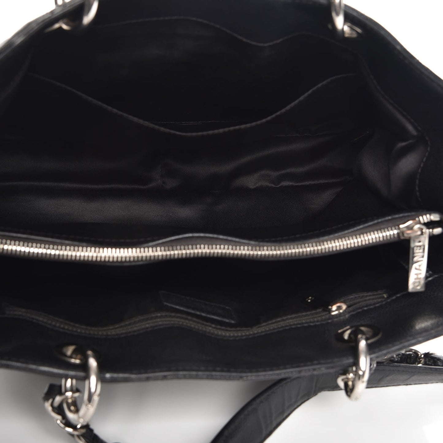 Caviar Quilted Grand Shopping Tote GST Black