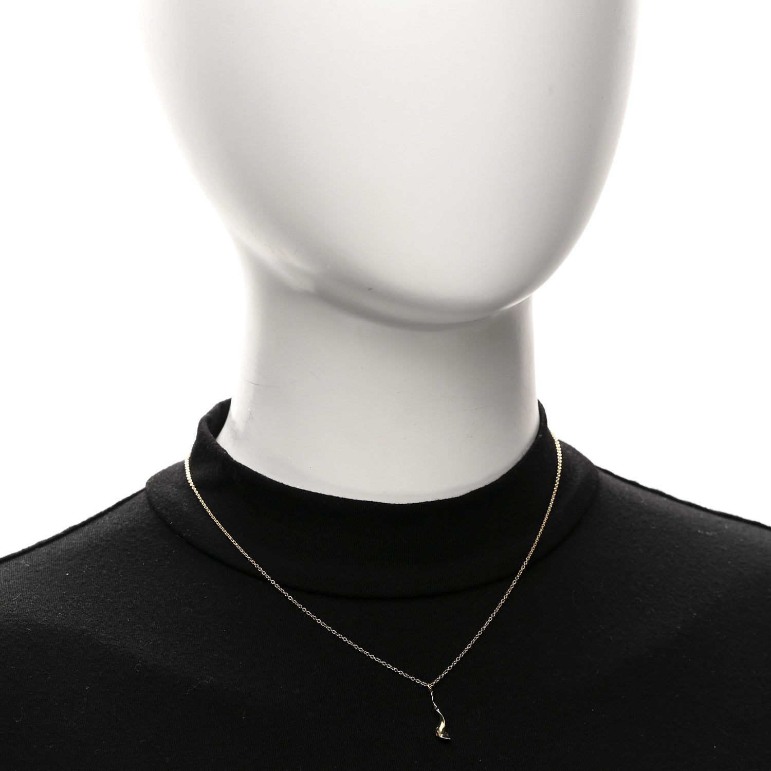 Tiffany 18K Yellow Gold Frank Gehry Orchid Pendant Necklace 2 of 4