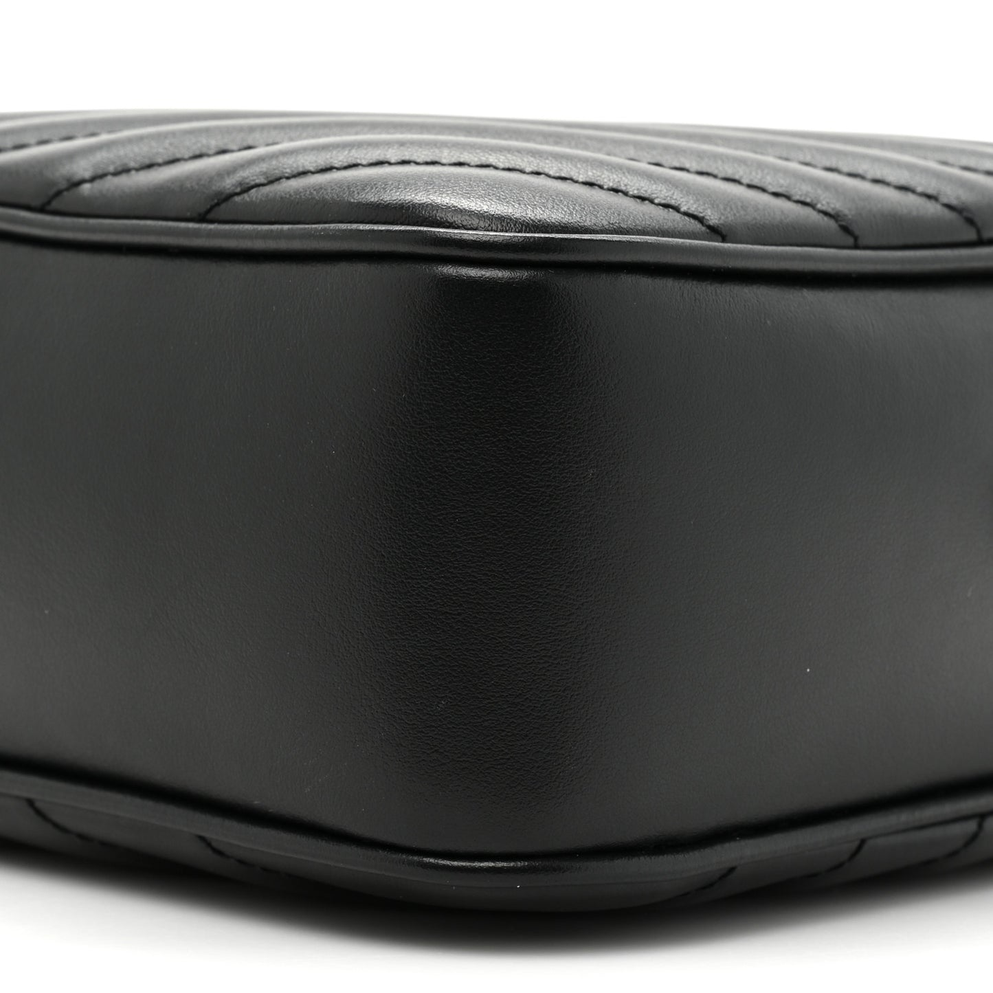 Calfskin Matelasse Monogram Lou Camera Bag Black