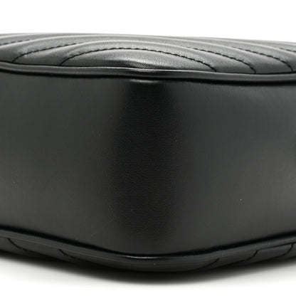 Saint Laurent Calfskin Matelasse Monogram Lou Camera Bag Black 8 of 9