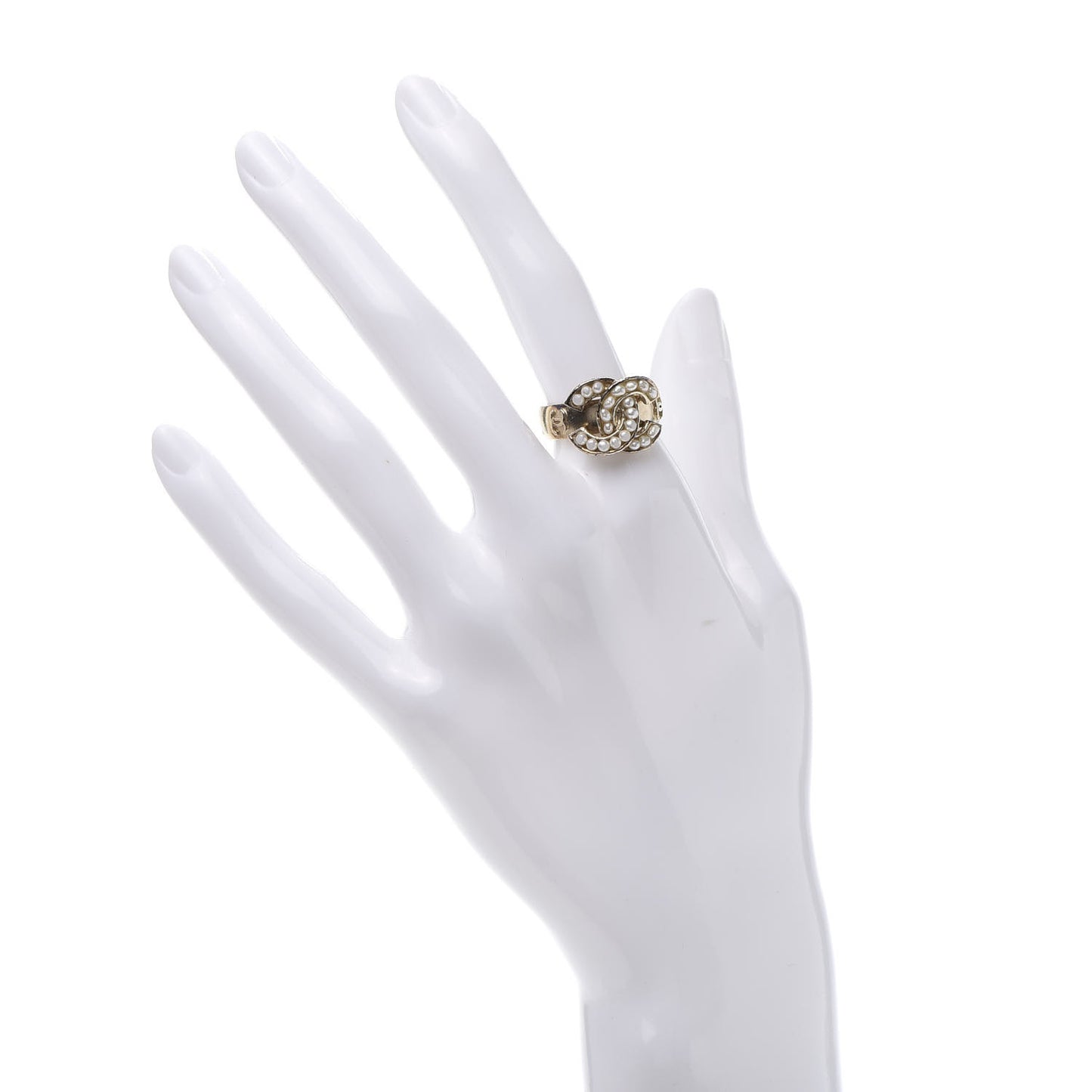 Pearl CC Ring 51 Gold