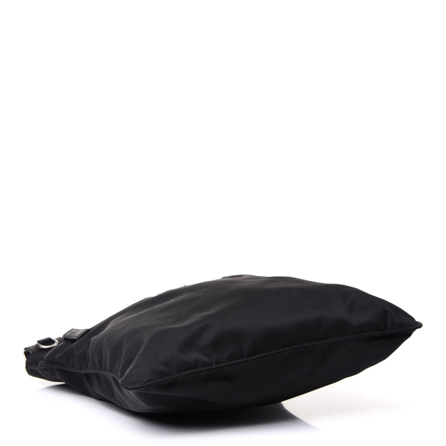 Nylon Vela Flat Messenger Bag Black