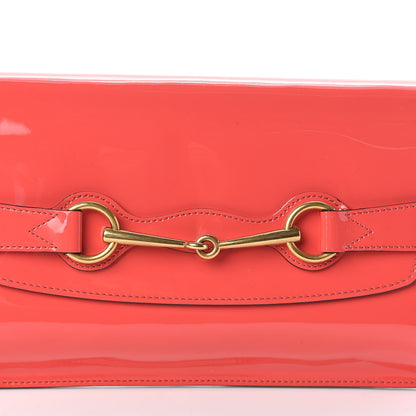 Gucci Patent Large Bright Bit Clutch Begonia Pink 5 of 8
