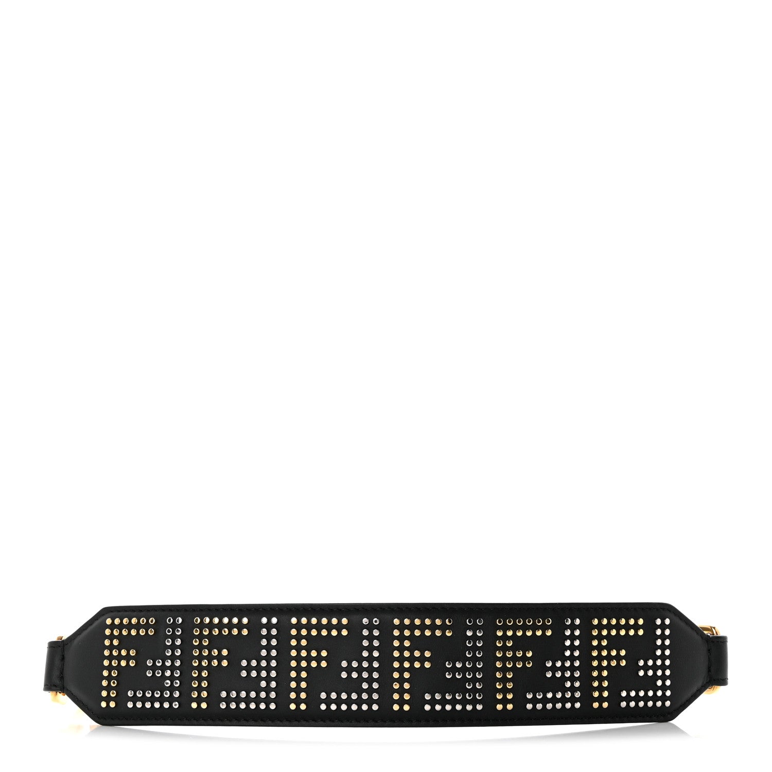 Fendi Calfskin F is Fendi FF Studded Strap Black 1 of 5