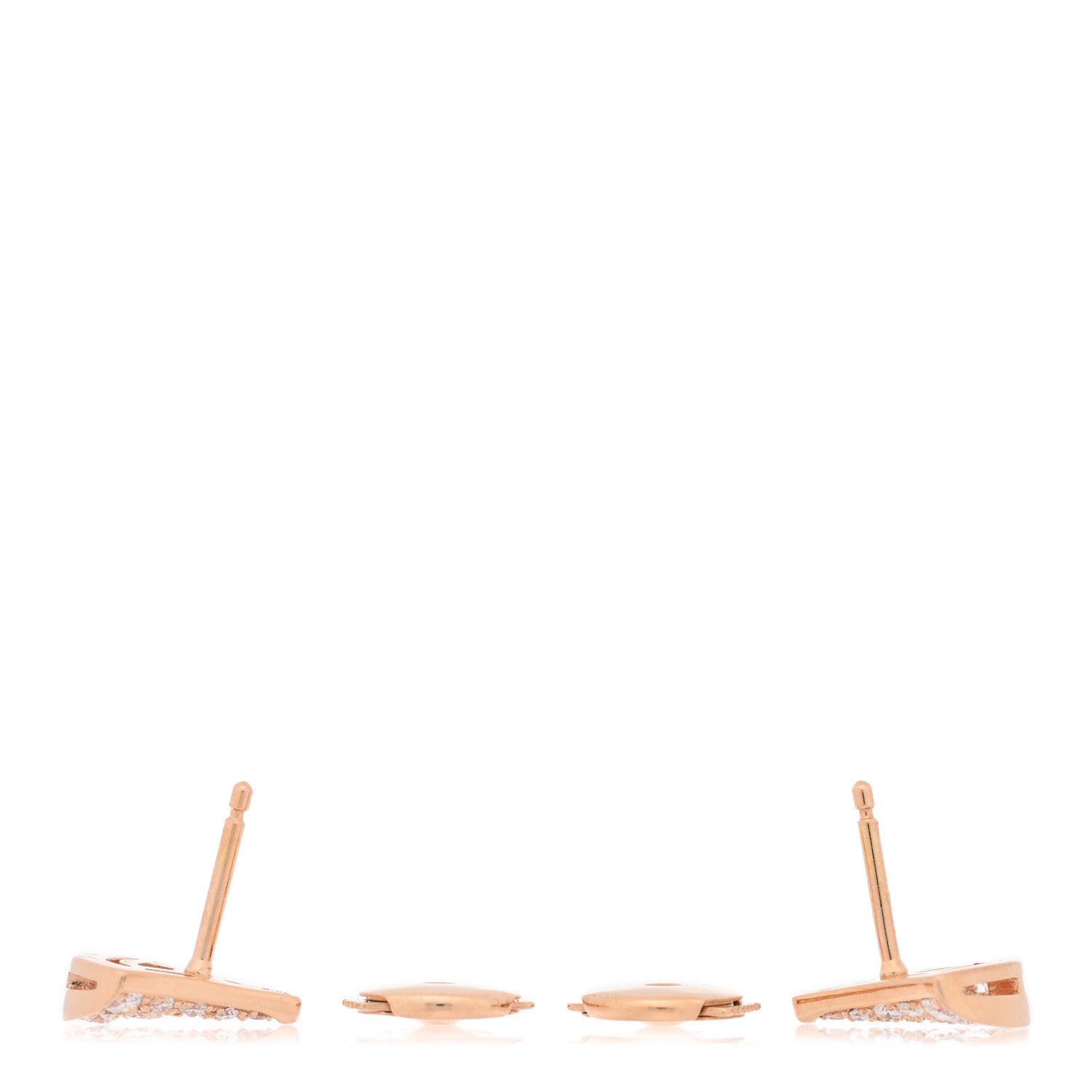 Bulgari 18K Rose Gold Diamond Divas' Dream Earrings 3 of 5