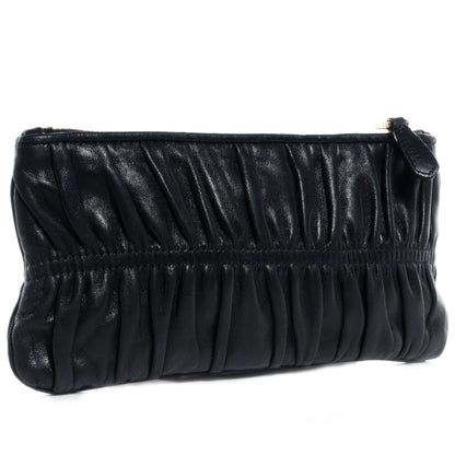 Prada Nappa Gaufre Pouch Nero Black 3 of 8