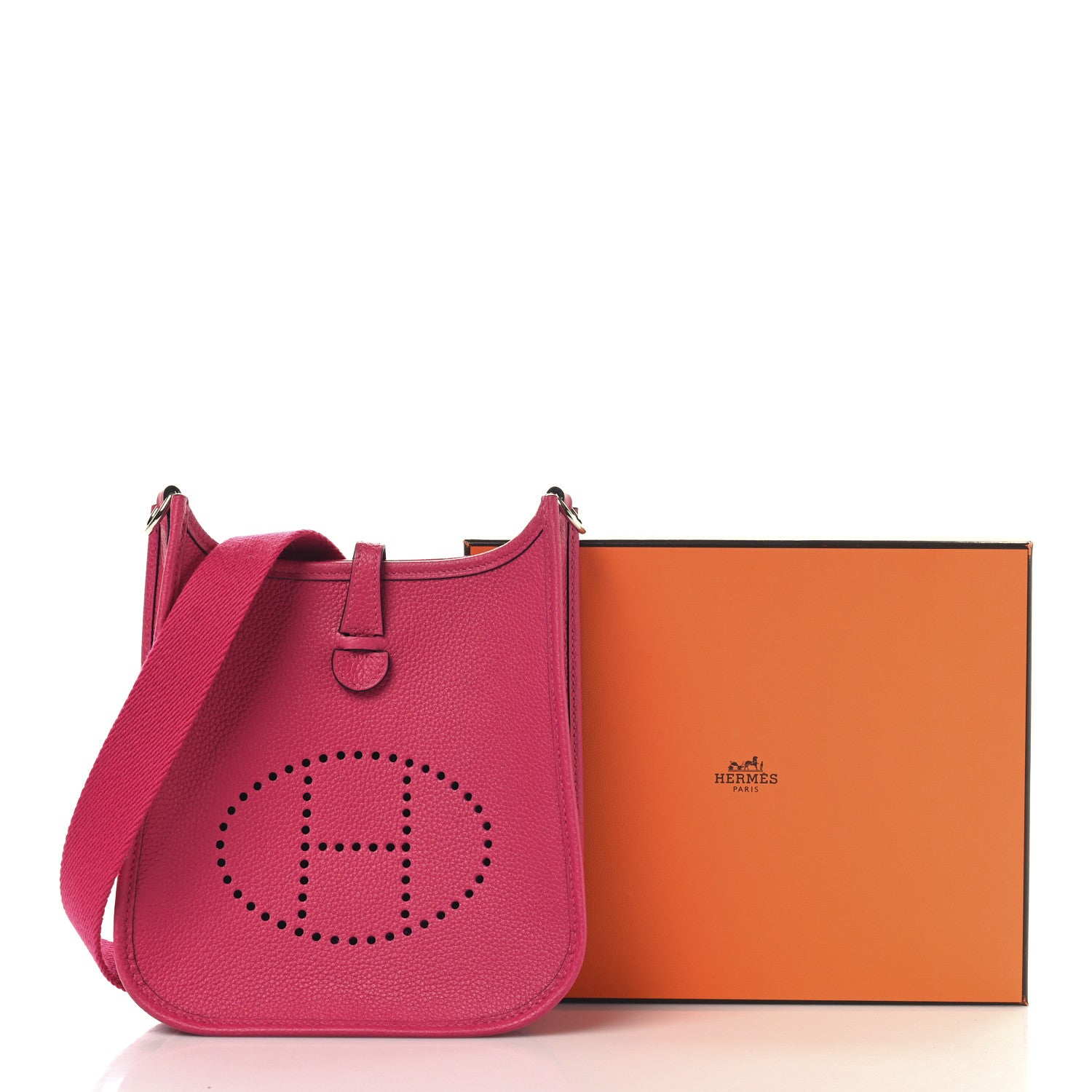 Hermes Taurillon Clemence Evelyne TPM Rose Mexico 11 of 11