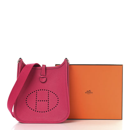 Hermes Taurillon Clemence Evelyne TPM Rose Mexico 11 of 11