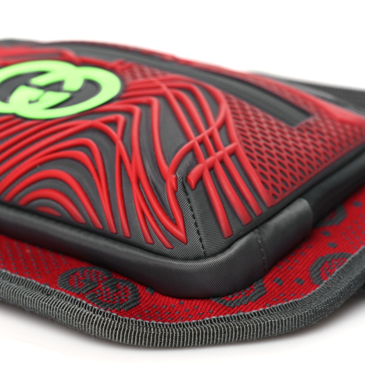 Jersey GG Monogram All Over Sporty Belt Bag Red Multicolor