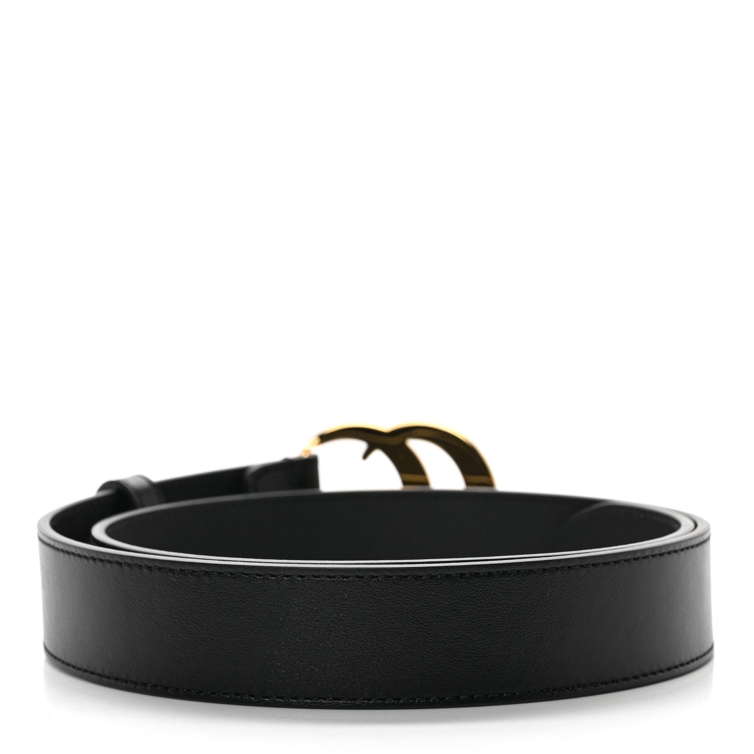 Gucci Plutone Calfskin Double G 30mm Belt 75 30 Black 2 of 5