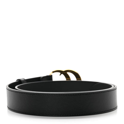 Gucci Plutone Calfskin Double G 30mm Belt 75 30 Black 2 of 5
