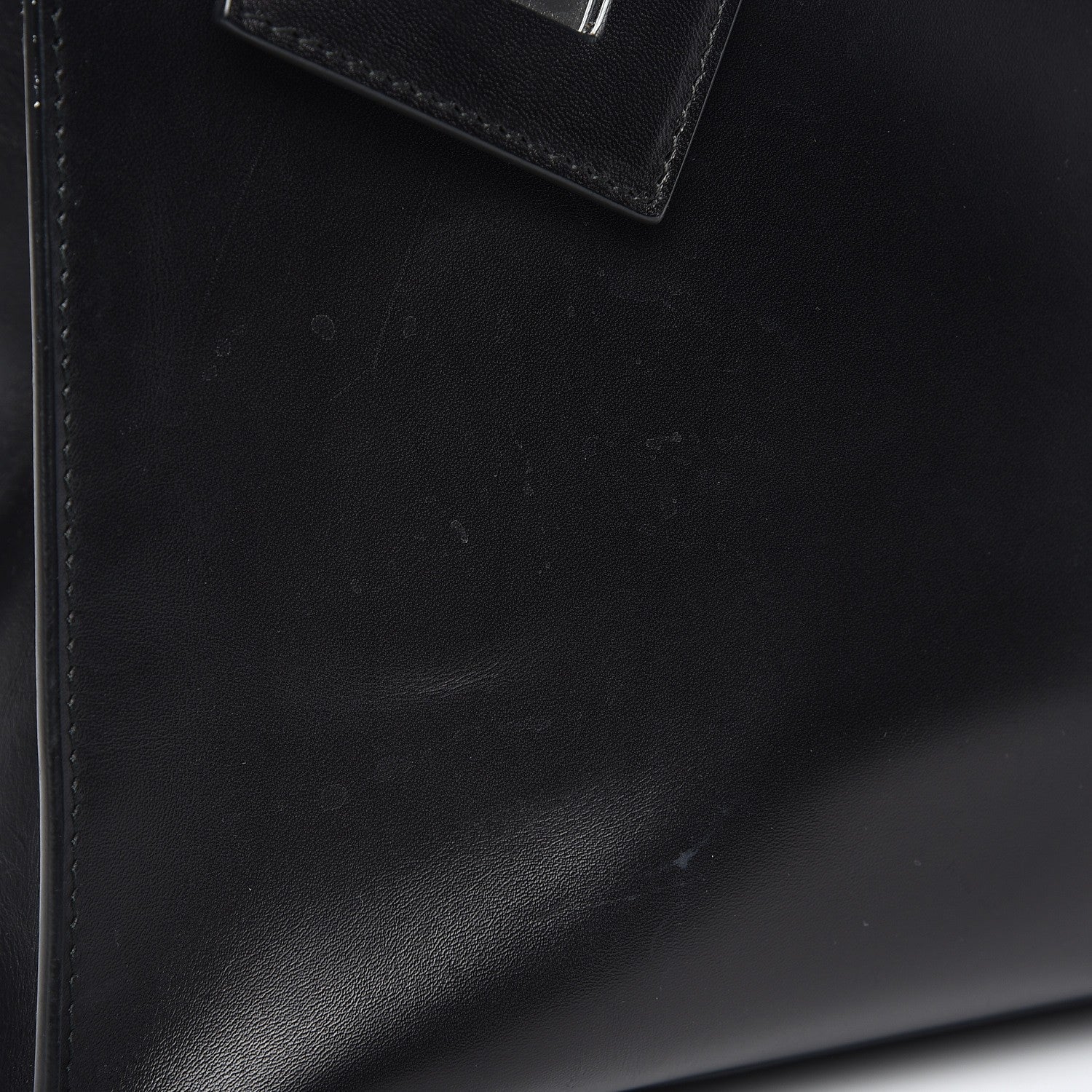 Balenciaga Calfskin Karung Padlock Nude Work S Top Handle Black Electric Bleu 15 of 17