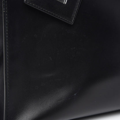 Balenciaga Calfskin Karung Padlock Nude Work S Top Handle Black Electric Bleu 15 of 17