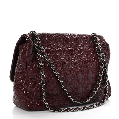 Chanel Vinyl Rock In Moscow Single Flap Dark Red 3 of 9