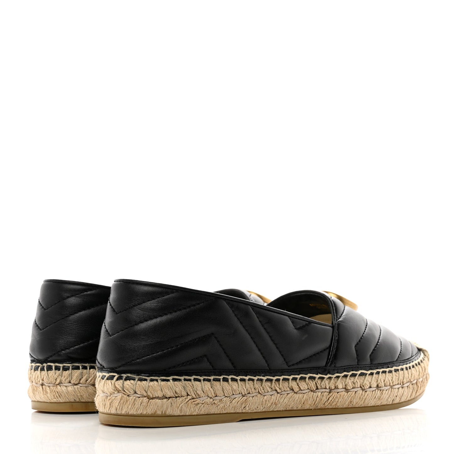 Nappa Matelasse GG Marmont Espadrilles 39 Black