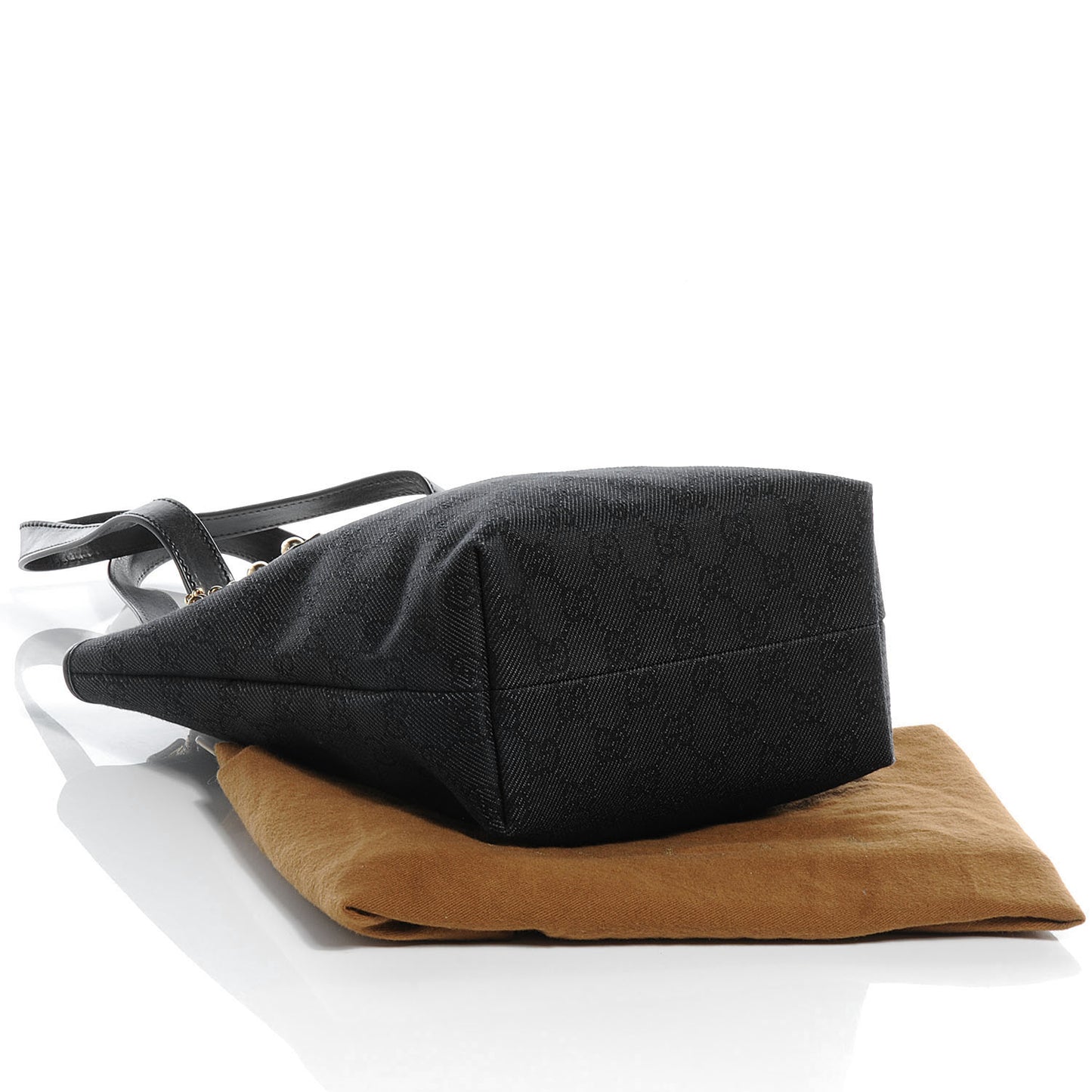 GG Monogram Small Jolicoeur Vertical Tote Black