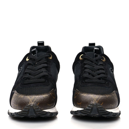 Louis Vuitton Suede Monogram Run Away Sneakers 39 Black 2 of 8