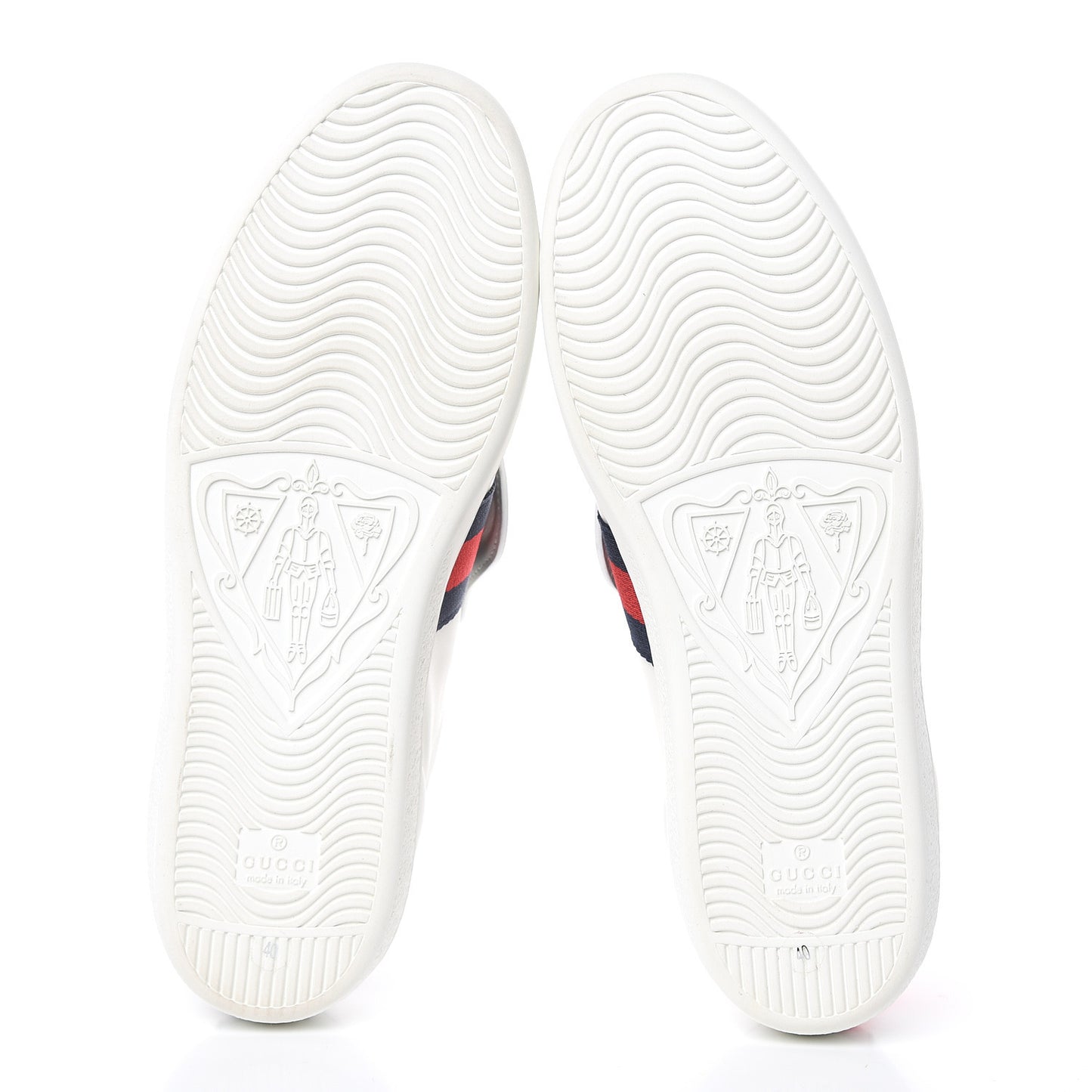 Calfskin Sequins Web Cat Womens Ace Sneakers 40 White