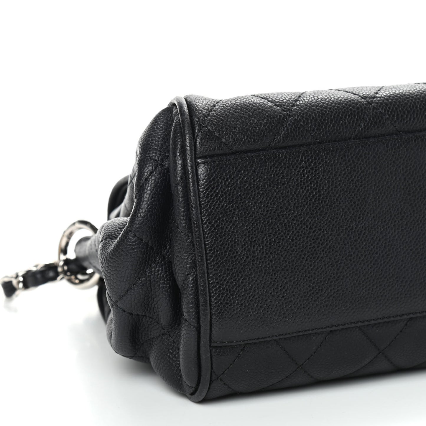Caviar Quilted Timeless Accordion Flap Black