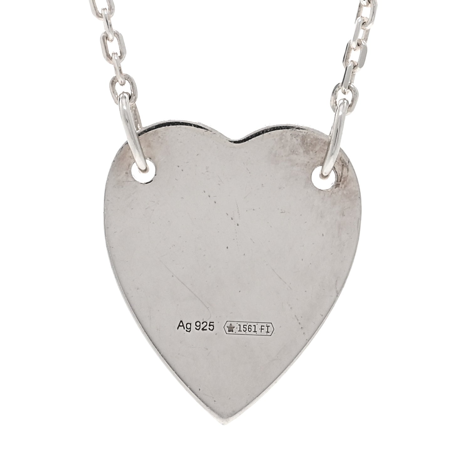 Sterling Silver Trademark Heart Pendant Necklace