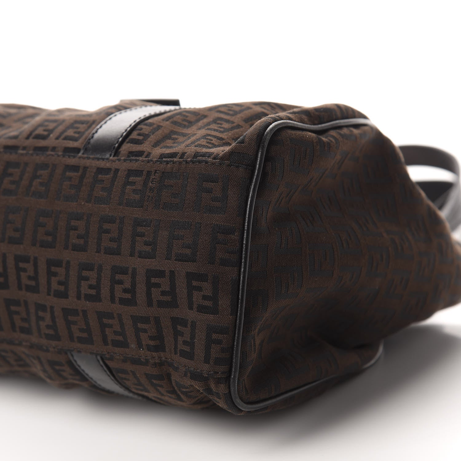 Fendi Zucchino Shoulder Bag Dark Brown 7 of 11