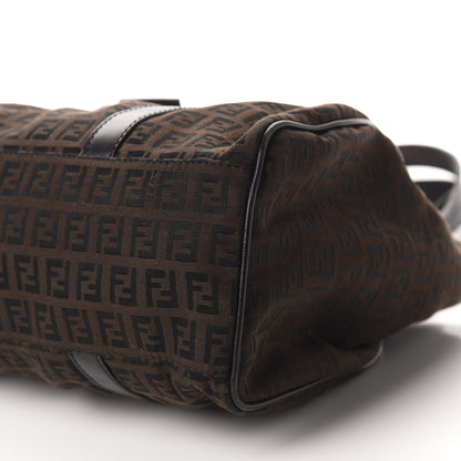 Fendi Zucchino Shoulder Bag Dark Brown 7 of 11