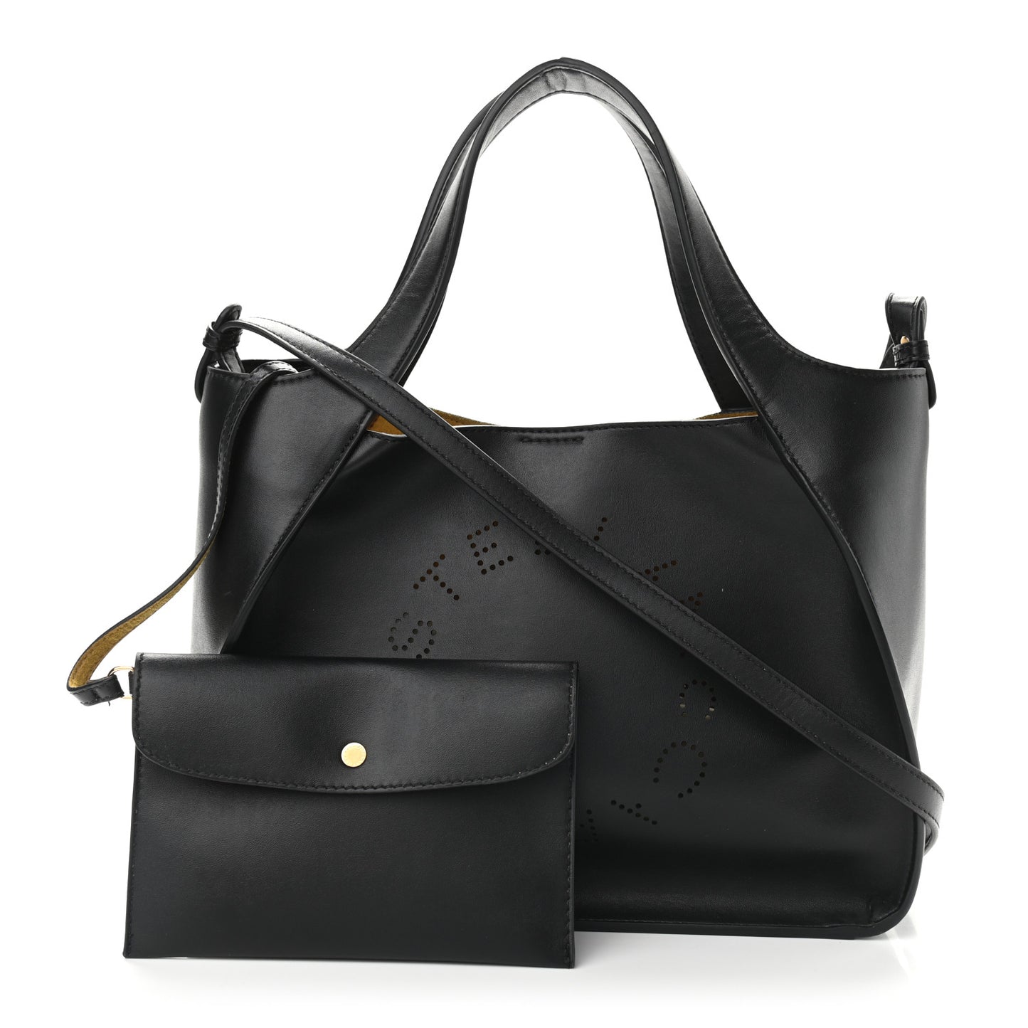 Eco Alter Nappa East West Perforated Tote Black