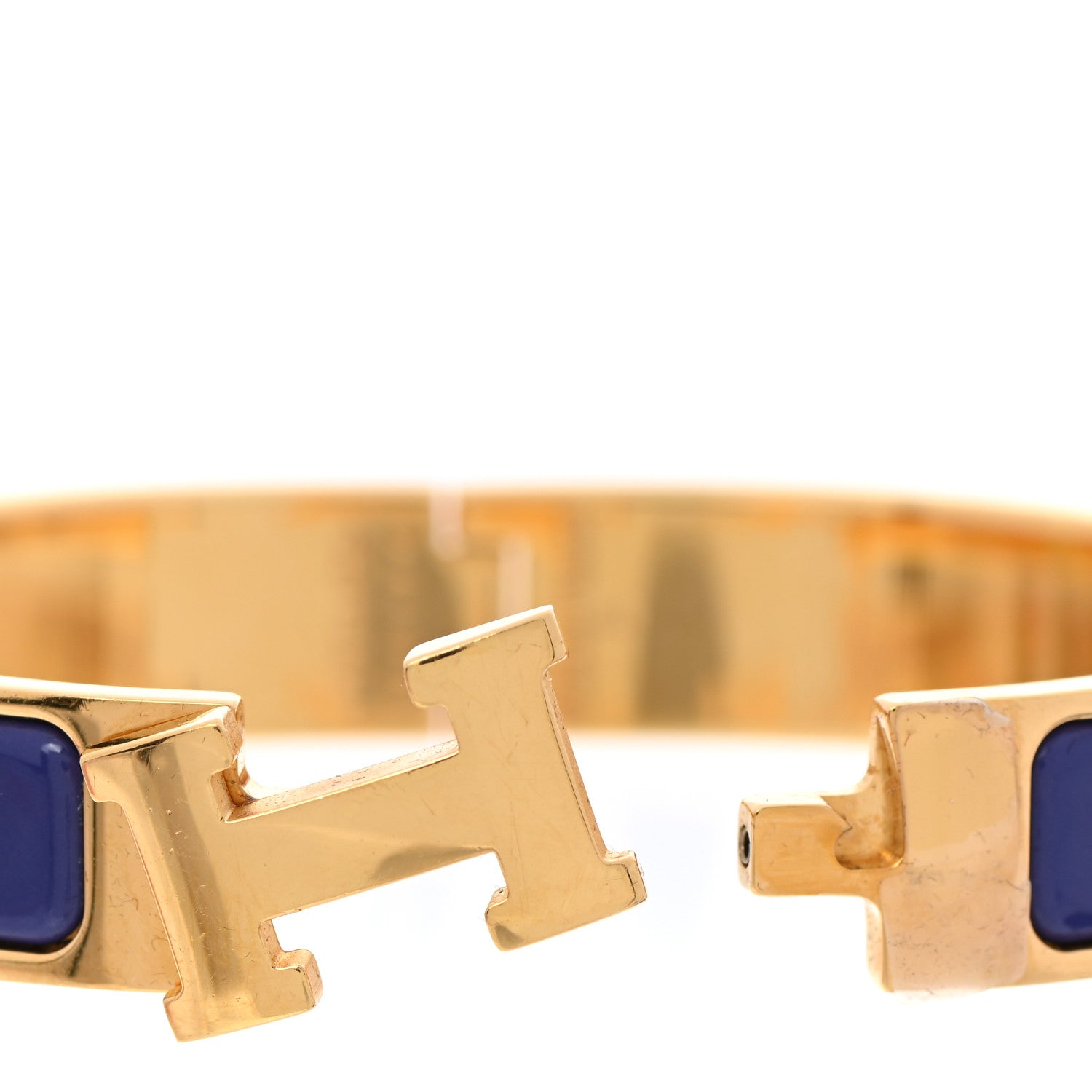 Hermes Enamel Narrow Clic Clac H Bracelet PM Iris 6 of 6