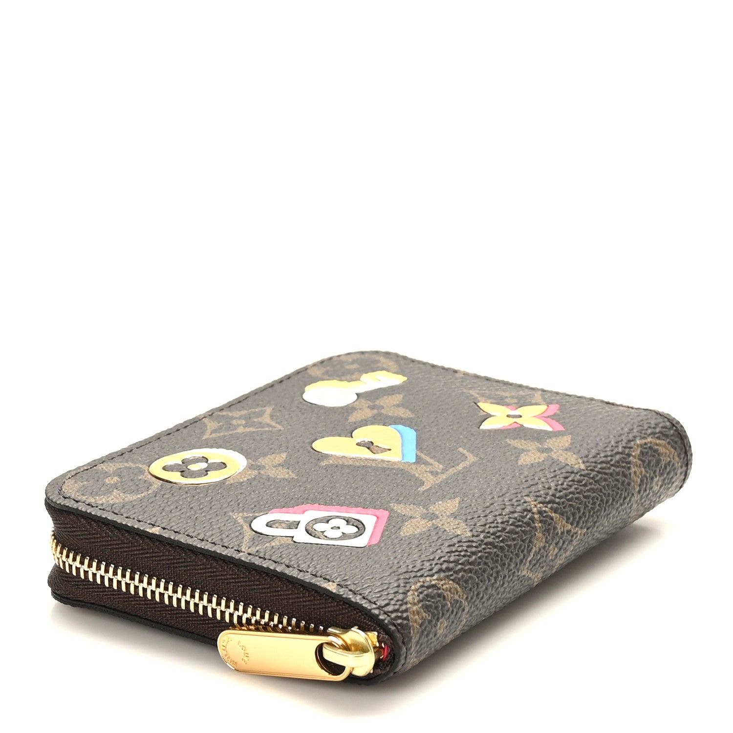 Louis Vuitton Monogram LV Love Lock Zippy Coin Purse 4 of 6