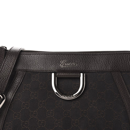 Gucci Nylon Monogram Small D Silver Ring Messenger Brown 11 of 11