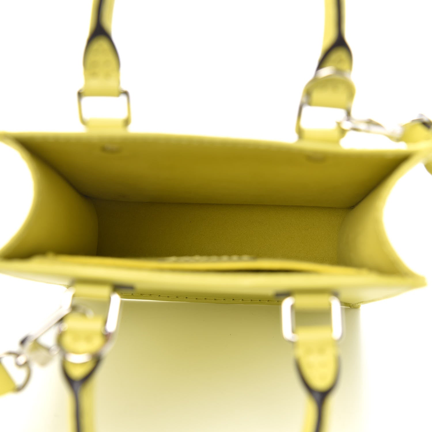 Louis Vuitton Epi Petit Sac Plat Yellow Citron 5 of 9