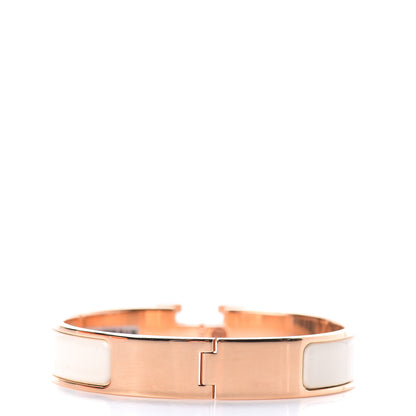Hermes Enamel Narrow Clic Clac H Bracelet PM Craie 2 of 3