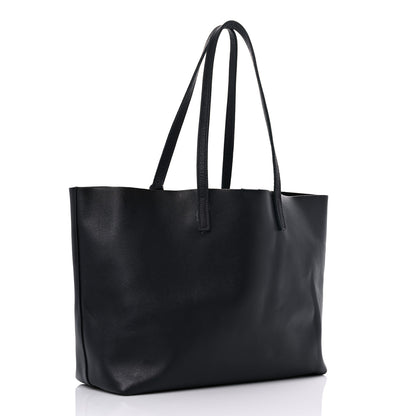 Saint Laurent Calfskin Large Shopping Tote Black 4 of 23