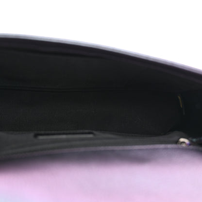 Chanel Iridescent Goatskin Quilted New Medium Boy Flap Purple 5 of 10