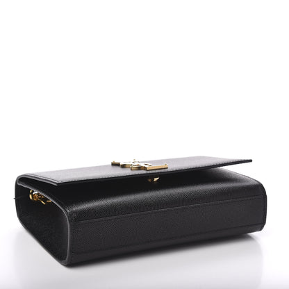 Saint Laurent Grain De Poudre Small Monogram Kate Satchel Black 4 of 9