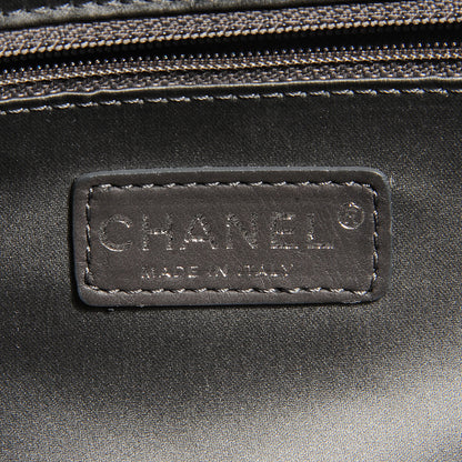 Chanel Lambskin Square Stitched Lax Shopping Tote Black 7 of 7