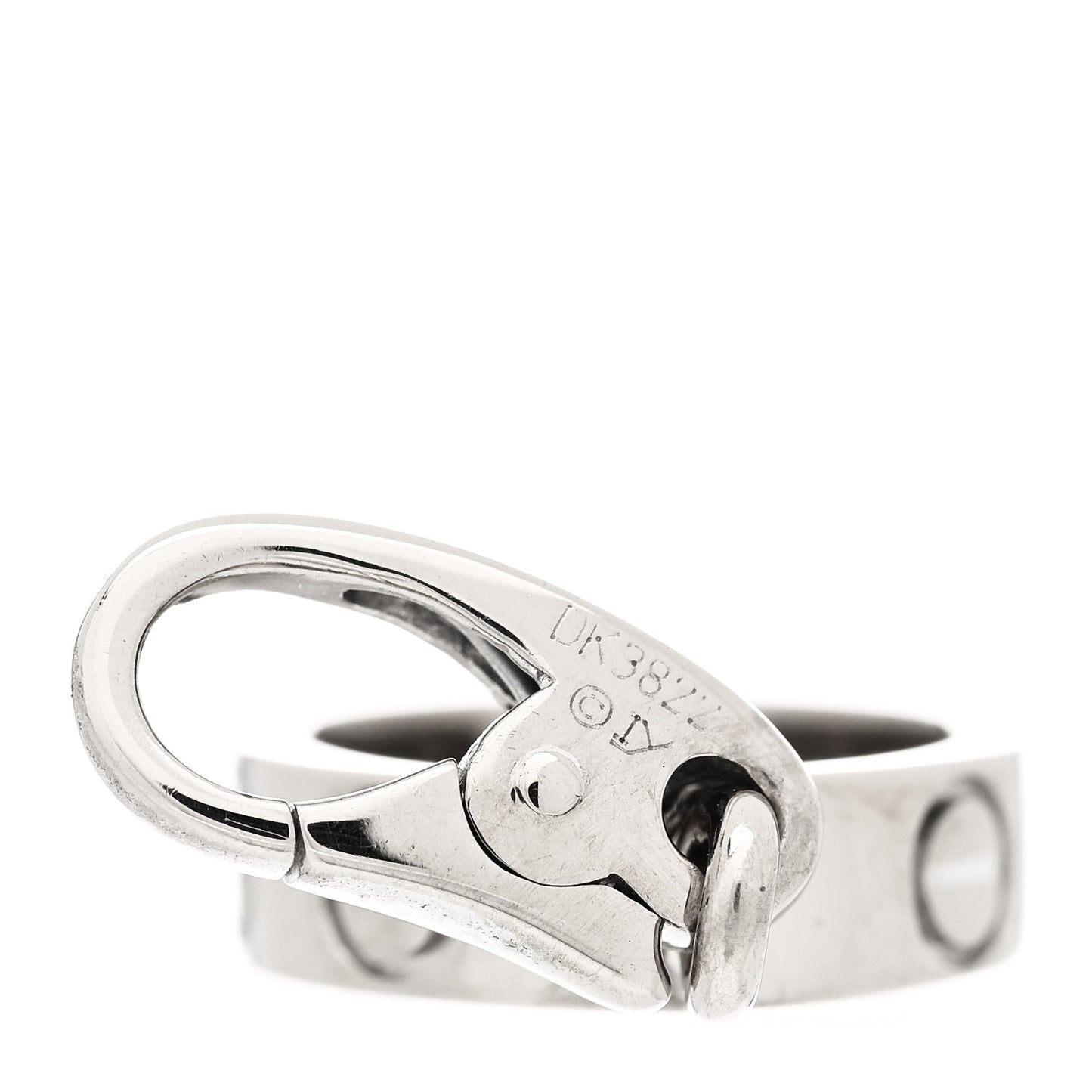 18K White Gold LOVE Ring Charm
