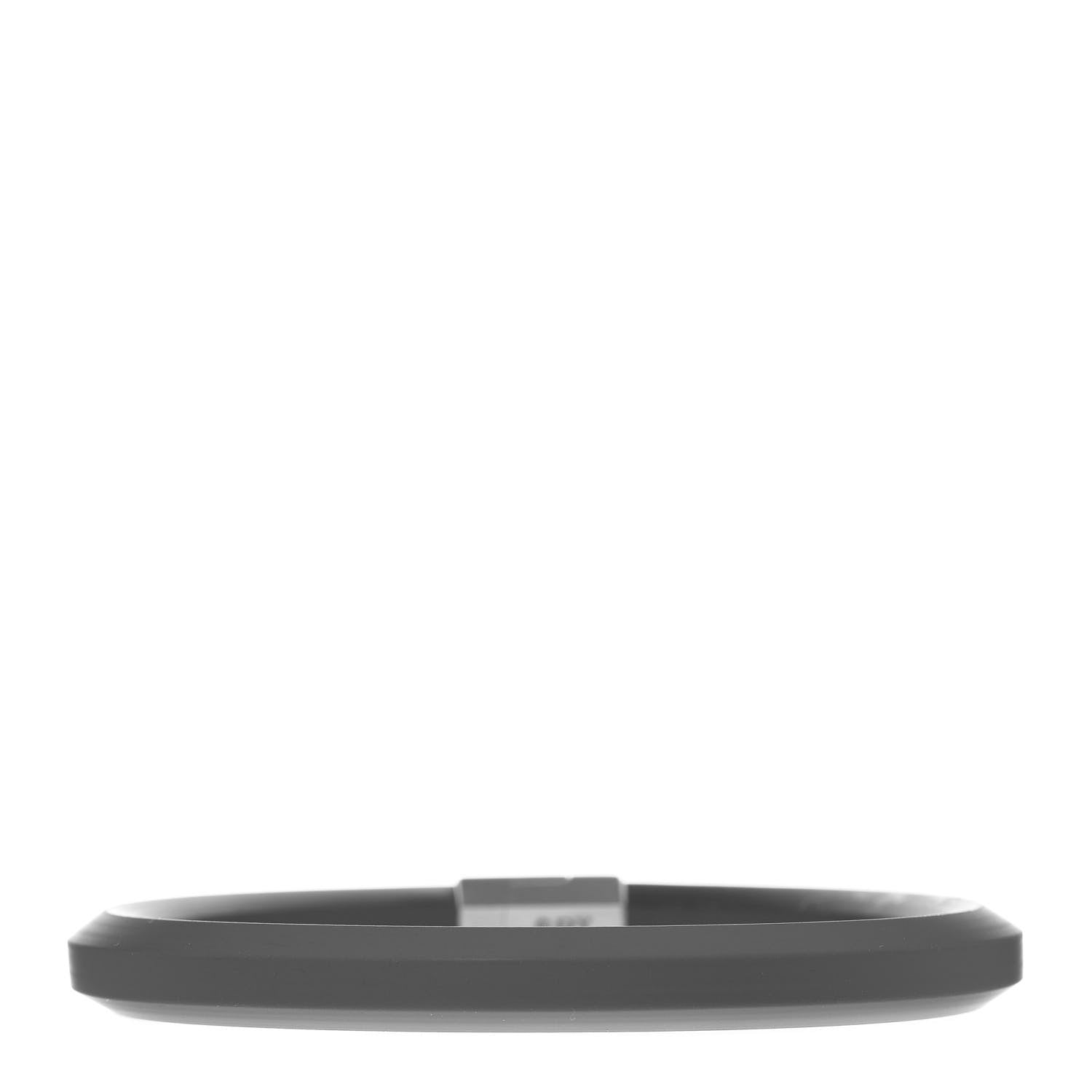 David Yurman Sterling Silver Rubber 10.5mm Mens Hex Bracelet M Black 2 of 5