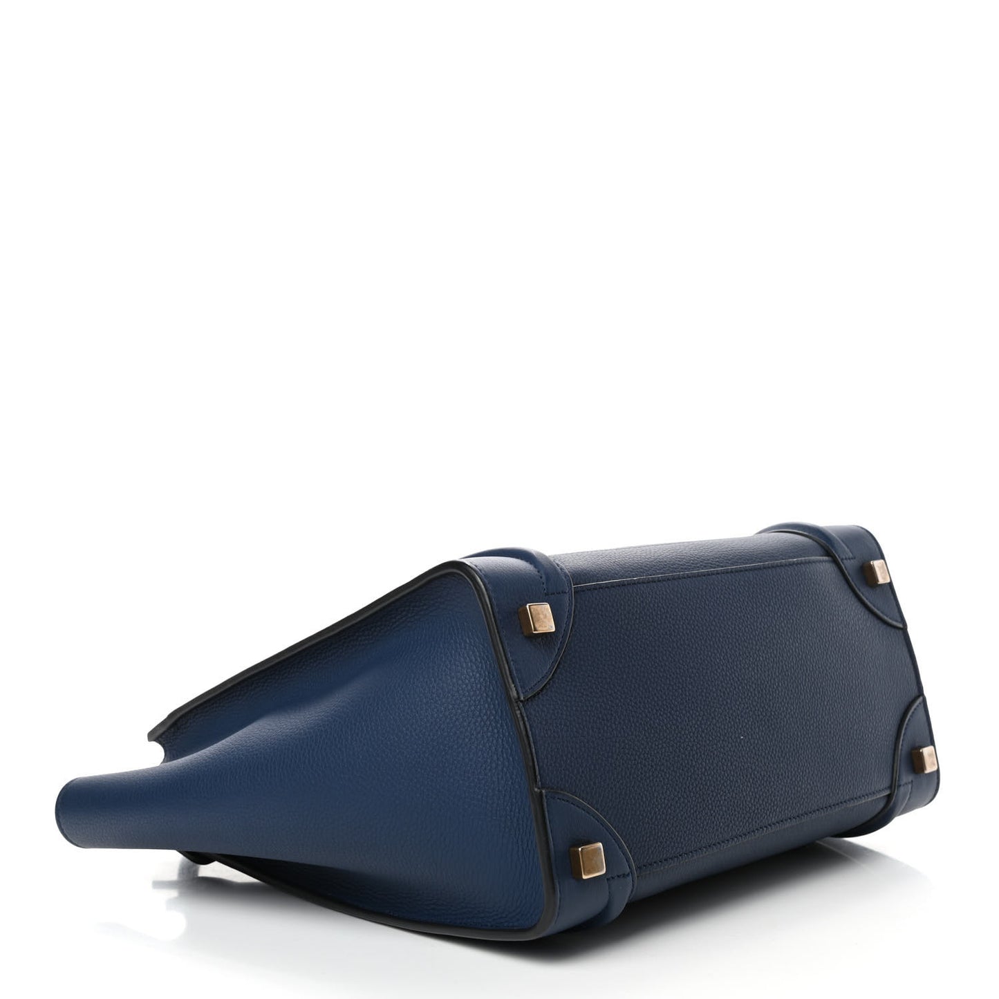 Drummed Calfskin Micro Luggage Marine