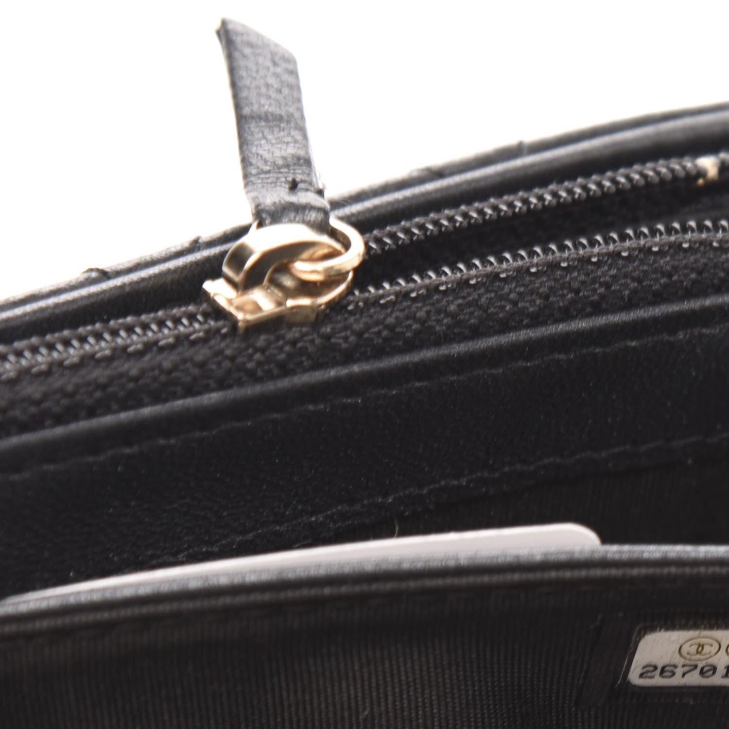 Chanel Lambskin Quilted Pearl Clutch With Chain Black 6 of 11