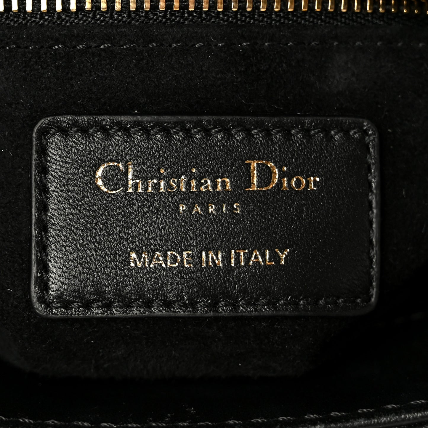Lambskin Cannage Mini Lady Dior Black