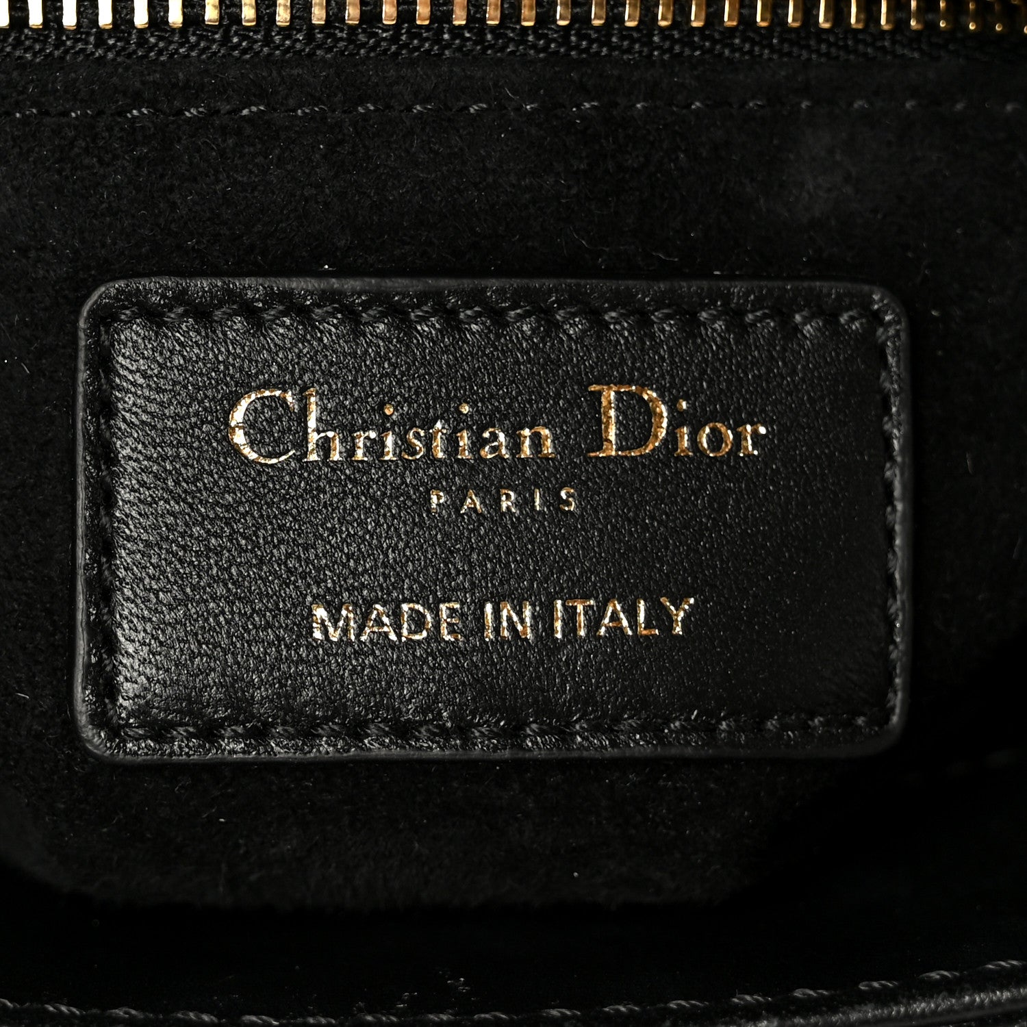 Christian Dior Lambskin Cannage Mini Lady Dior Black 6 of 11