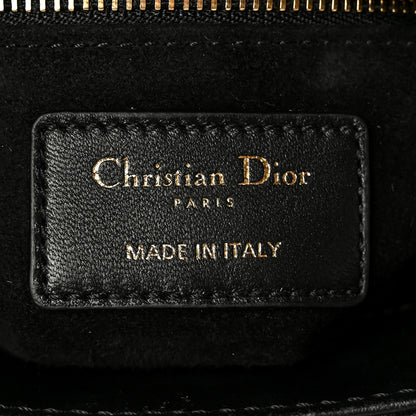 Christian Dior Lambskin Cannage Mini Lady Dior Black 6 of 11