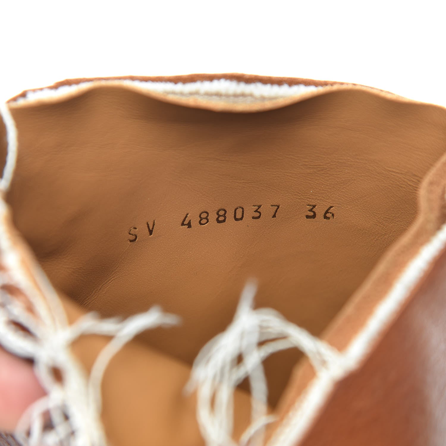 Saint Laurent Calfskin Jodie 105 Ankle Boots 36 Camel 10 of 13
